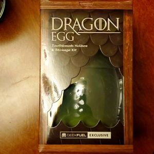 Dragons egg toothbrush holder